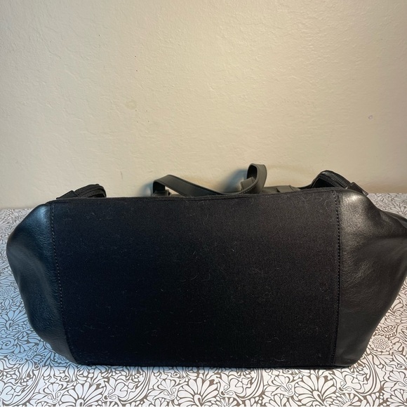 Betabrand Travel Tote Convertible Purse Bag Canvas & Leather - Picture 6 of 15